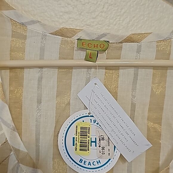 ECHO long sleeved Beach tunic size L - Picture 2 of 8